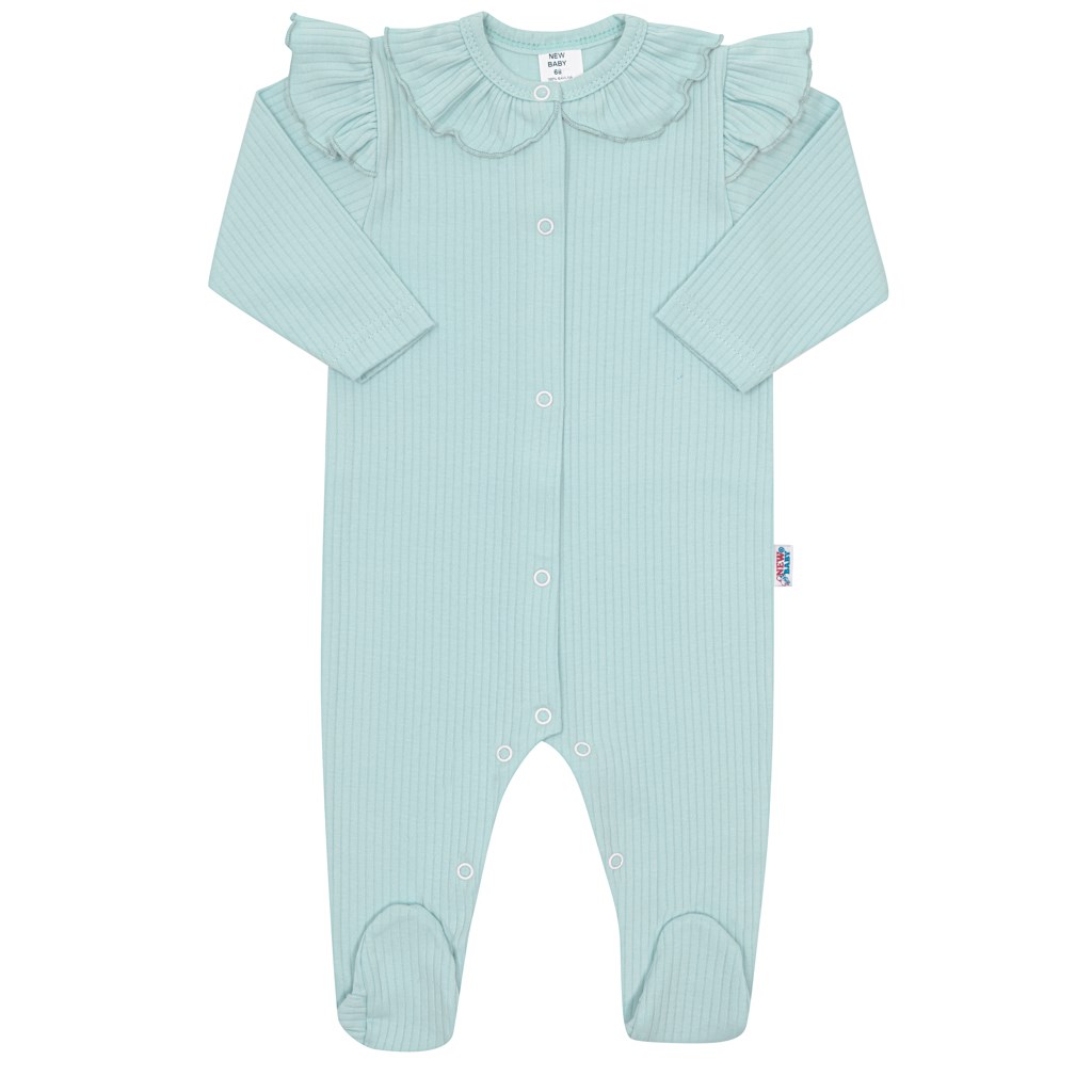 E-shop Dojčenský bavlnený overal New Baby Stripes ľadovo modrá, 74 (6-9m) - 48219