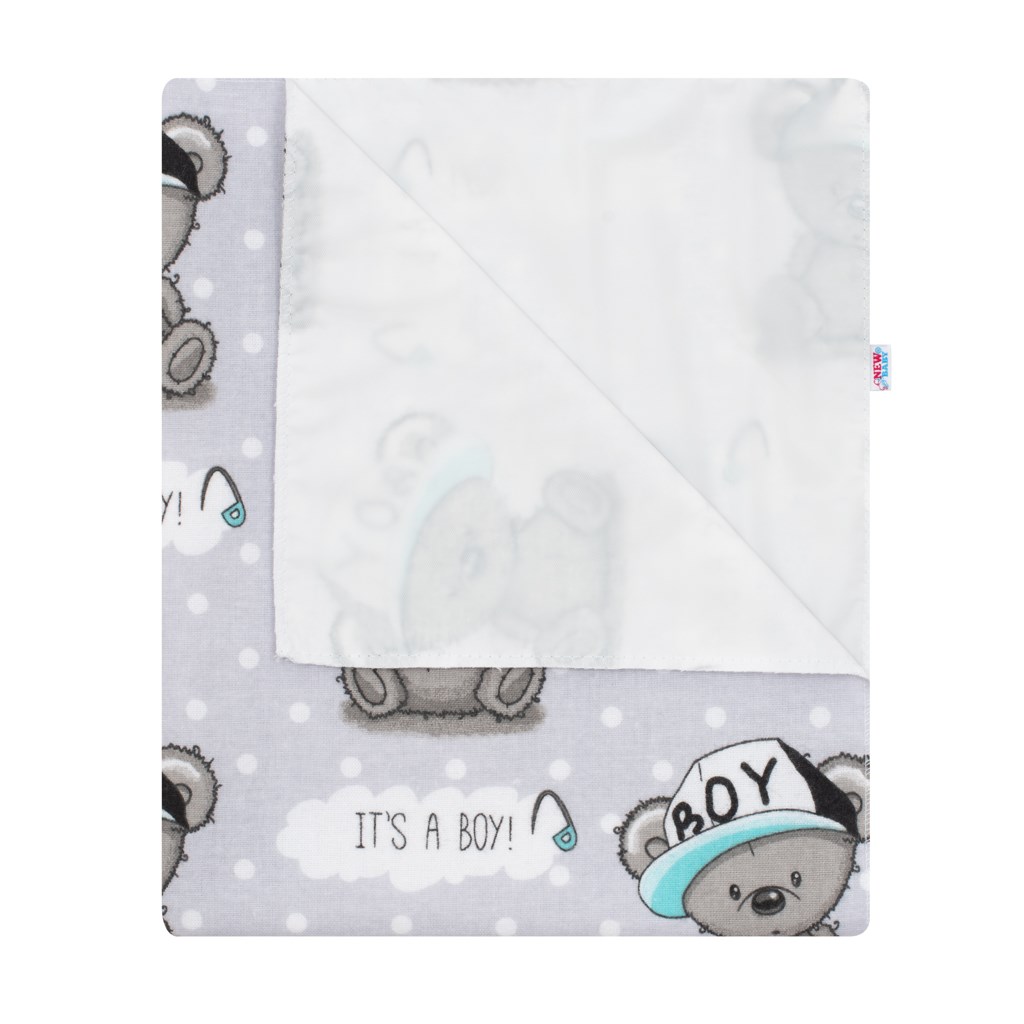 E-shop Nepremokavá flanelová podložka New Baby boy - 49767