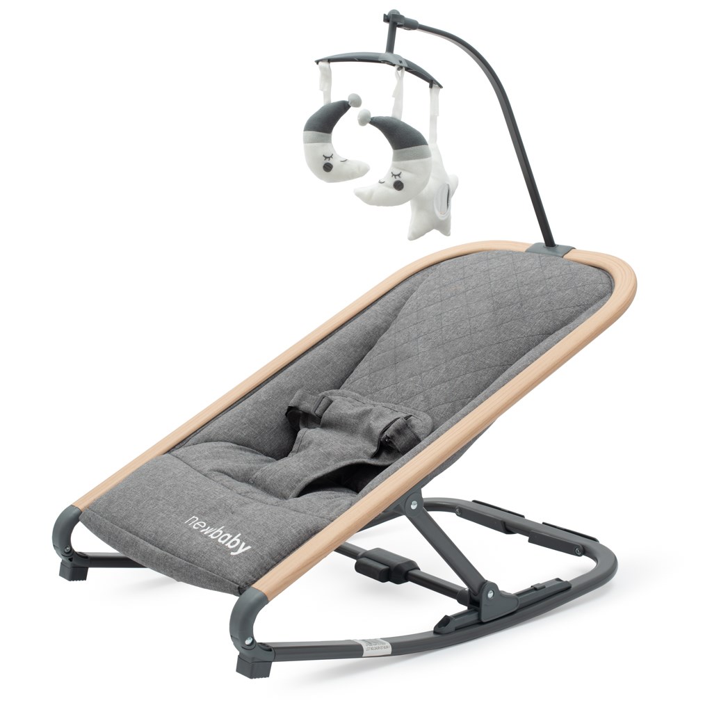 E-shop Detské hojdacie lehátko Snuggle New Baby sivé - 56170