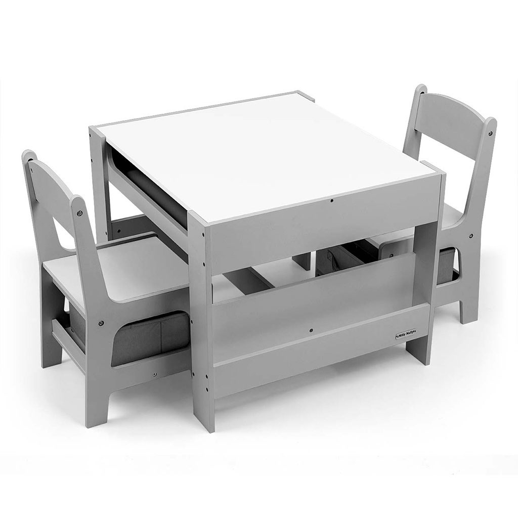 E-shop Súprava nábytku Milly Mally - Stôl a dve stoličky Sven Grey - 56975