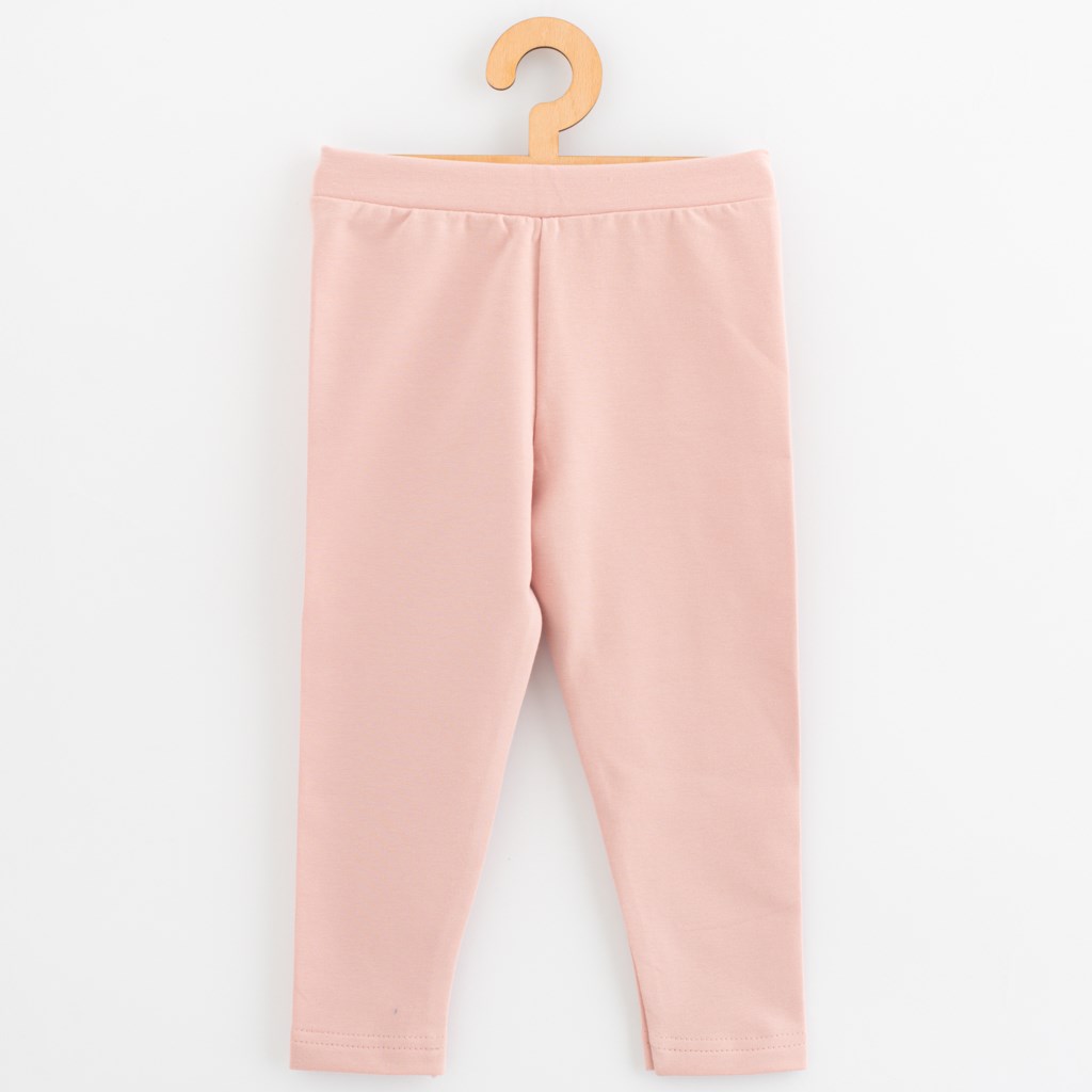 E-shop Detské legíny z teplákoviny New Baby Kindergarten light pink, 104/110 - 56811