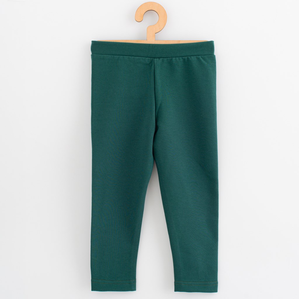 E-shop Detské legíny z teplákoviny New Baby Kindergarten green, 116/122 - 56816