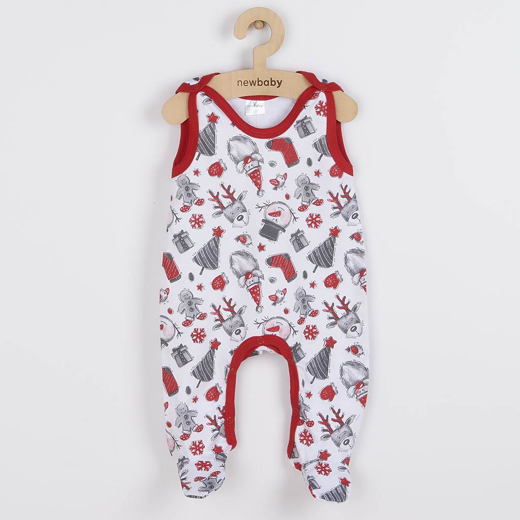 E-shop Dojčenské bavlnené dupačky New Baby Christmas, 74 (6-9m) - 49750