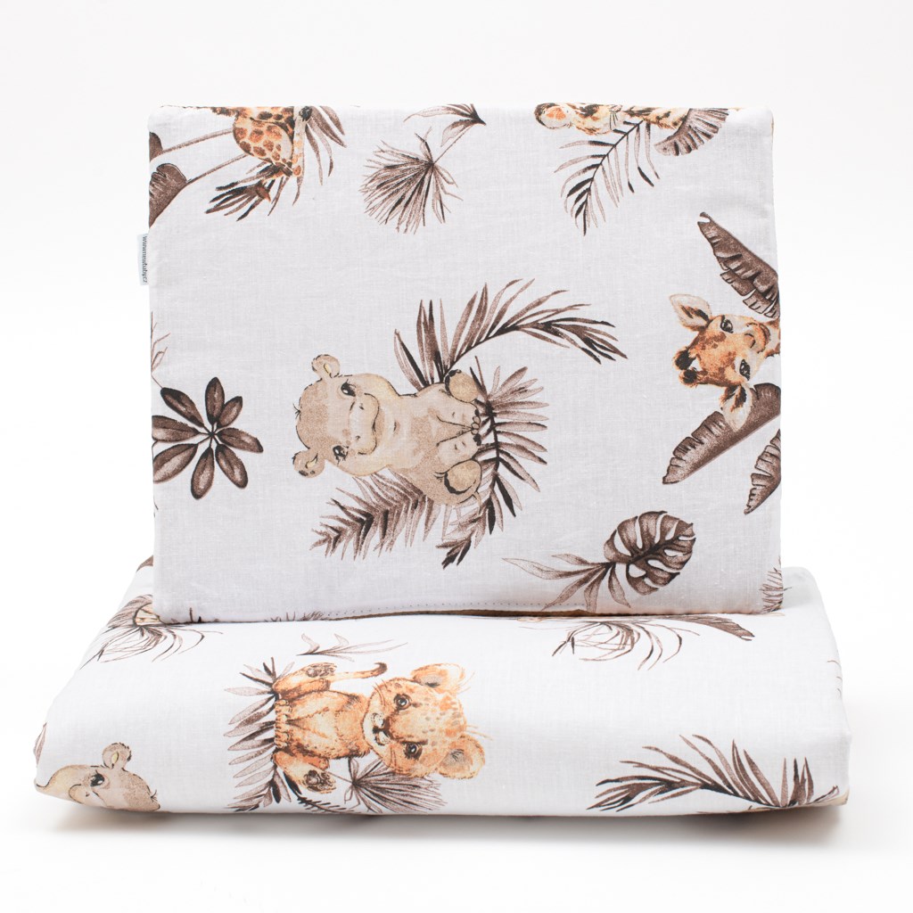 E-shop Obojstranný Set z Velvet a bavlny do kočíka New Baby Safari - 56655