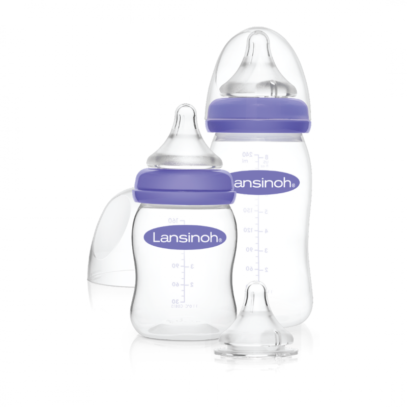 E-shop Lansinoh Štartovací set fliaš 1x 160ml + 1x 240ml s NaturalWave TM cumlíkom (S+M+L)