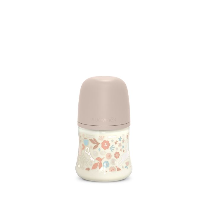 E-shop SUAVINEX | Dojčenská fľaša WONDERLAND 150ml FYZIOL PRŮTOK S - LIBERTY RUŽOVÁ