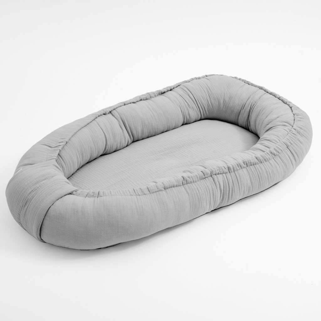 E-shop Mušelínové hniezdočko pre bábätko New Baby light grey - 56726