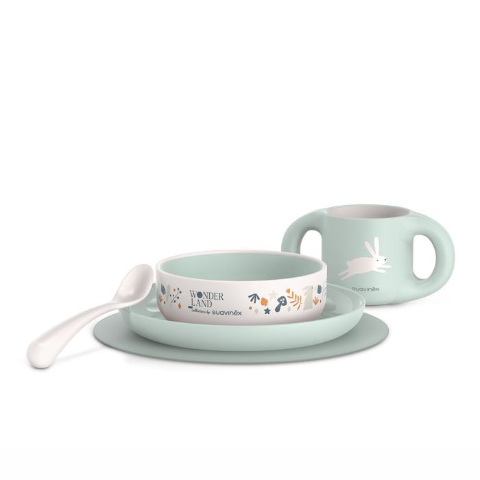 E-shop SUAVINEX | Jedálenský set WONDERLAND +6 m - ZELENÝ