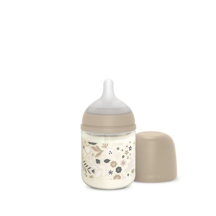 E-shop SUAVINEX | Fľaša sklo WONDERLAND 120 ml fyziologická SX PRO +0 SF - LIBERTY KRÉMOVÁ