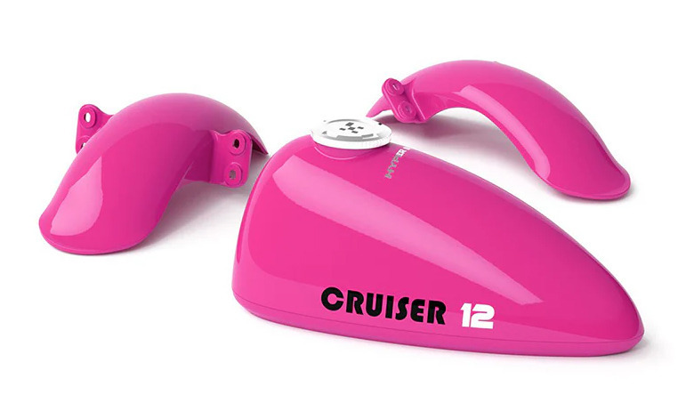 E-shop Hyper Gogo Palivová nádrž a blatníky pre motorku Cruiser - ružová Barbie