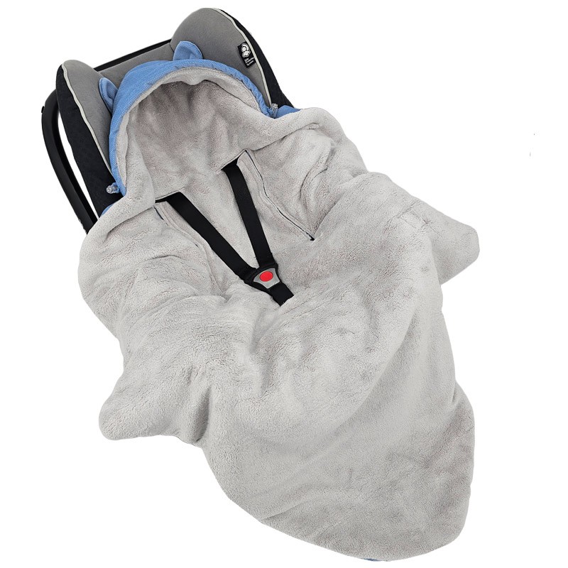 EKO Spací vak/zavinovačka do autosedačky VELVET SP-56, BLUE