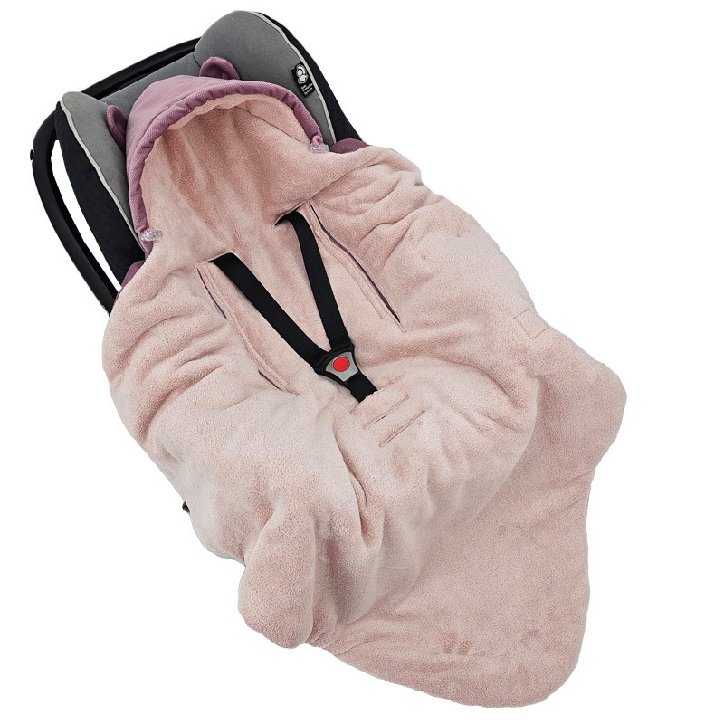 EKO Spací vak/zavinovačka do autosedačky VELVET SP-56, LILAC