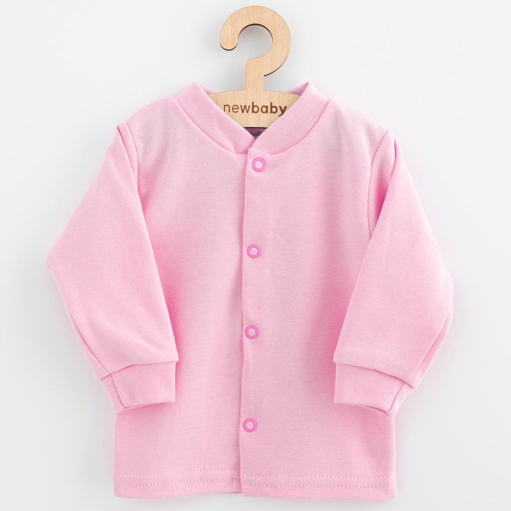 E-shop Dojčenský bavlnený kabátik New Baby Happy Elephante pink, 74 (6-9m) - 56510