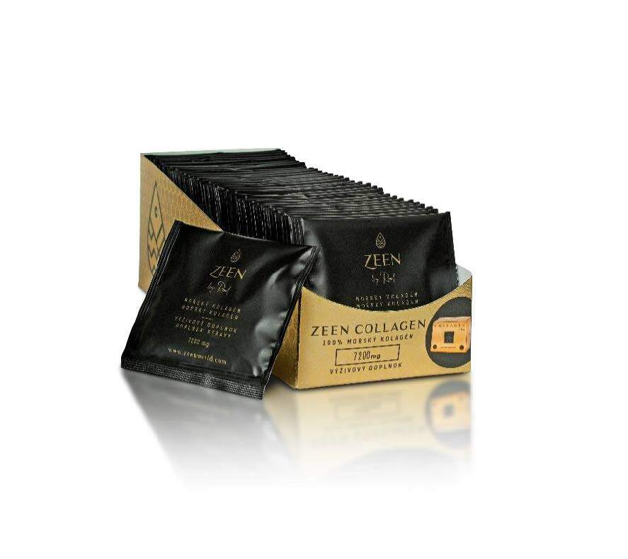 E-shop ZEEN Collagen Lemon 7200mg, Výživový doplnok-Morský kolagén s príchuťou Citrón, 35x7,2g