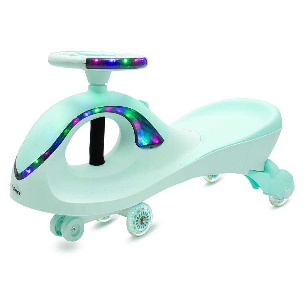 E-shop Gravitačné odrážadlo pre deti s LED Baby Mix G-Force zelené - 56375