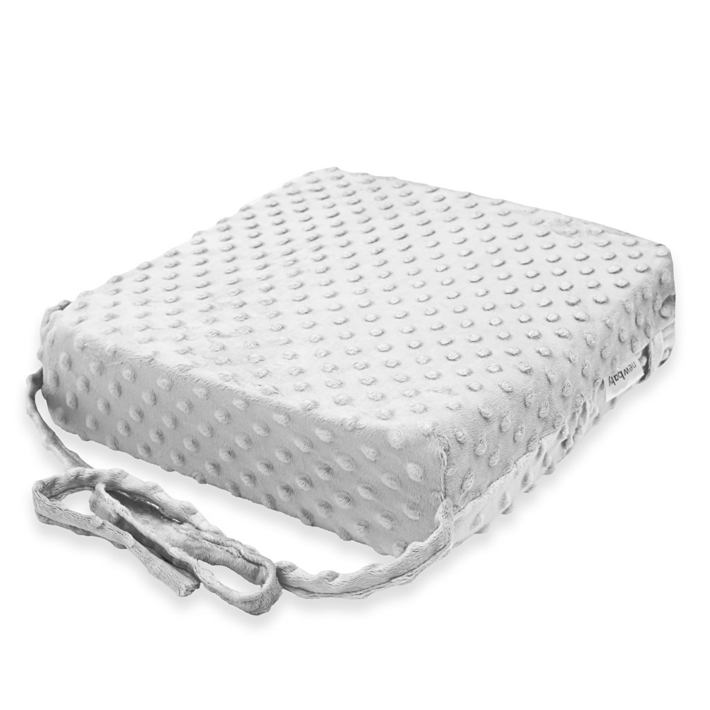 E-shop Detský podsedák na stoličku New Baby STANDARD Minky grey - 56745