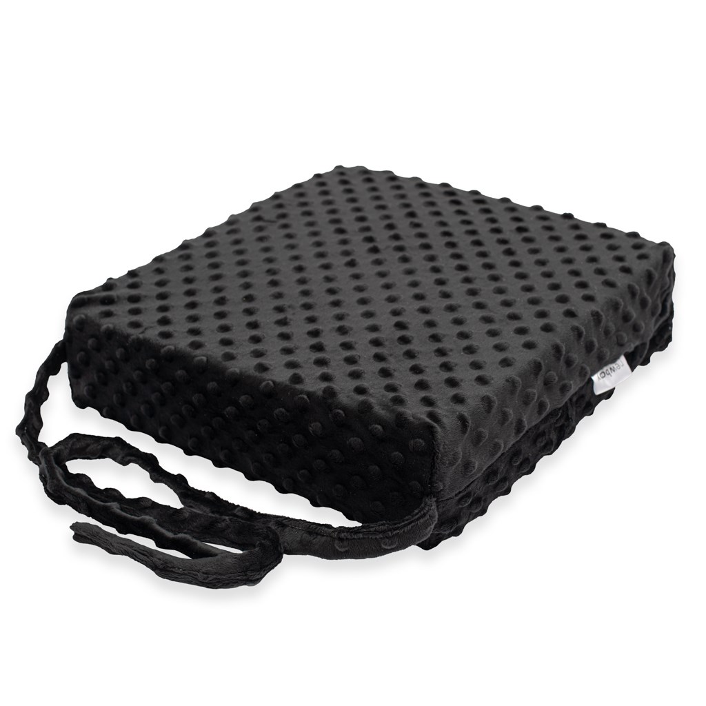 E-shop Detský podsedák na stoličku New Baby STANDARD Minky black - 56746