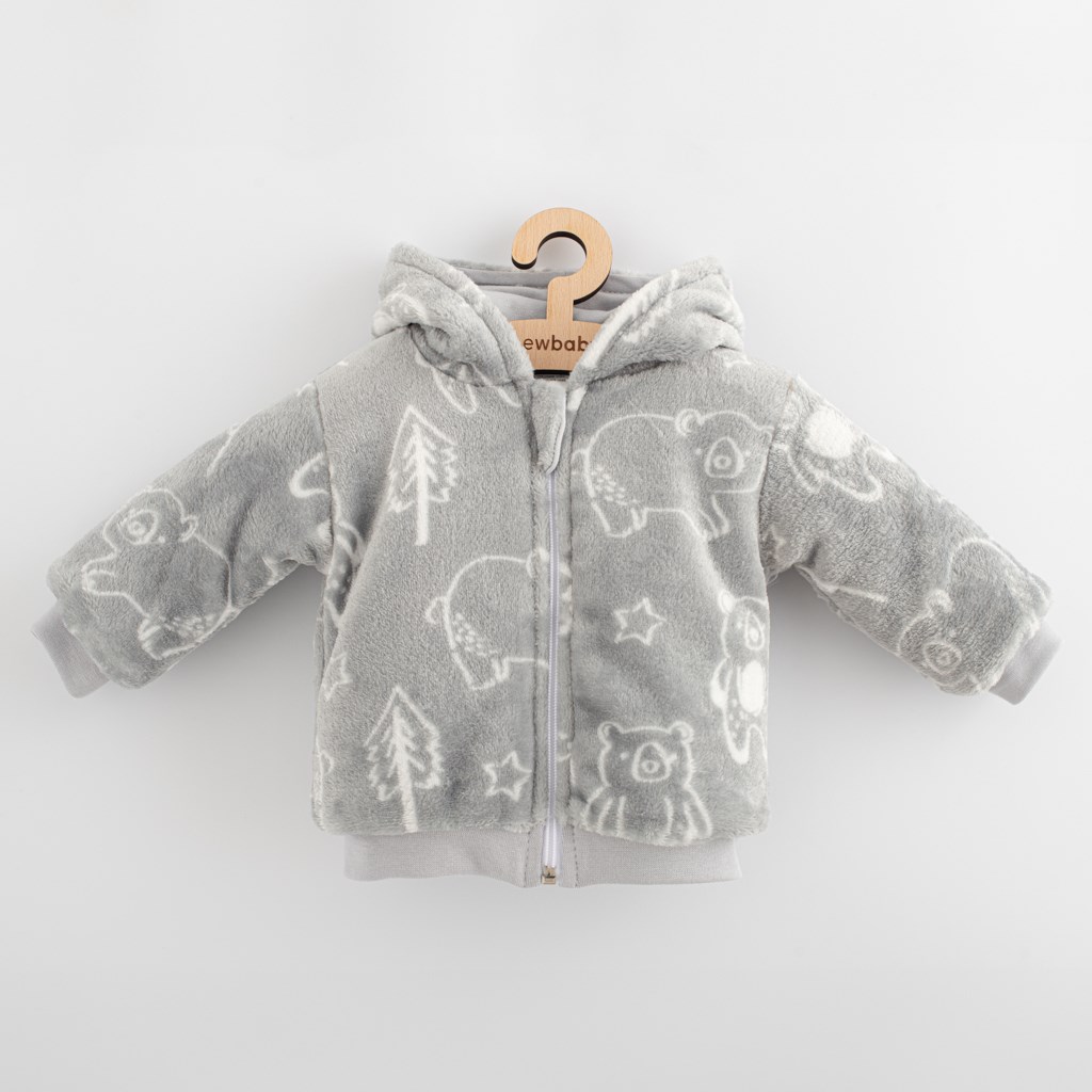E-shop Dojčenská zateplená Wellsoft zimná mikinka s kapucňou New Baby Winter times, 56 (0-3m) - 56761