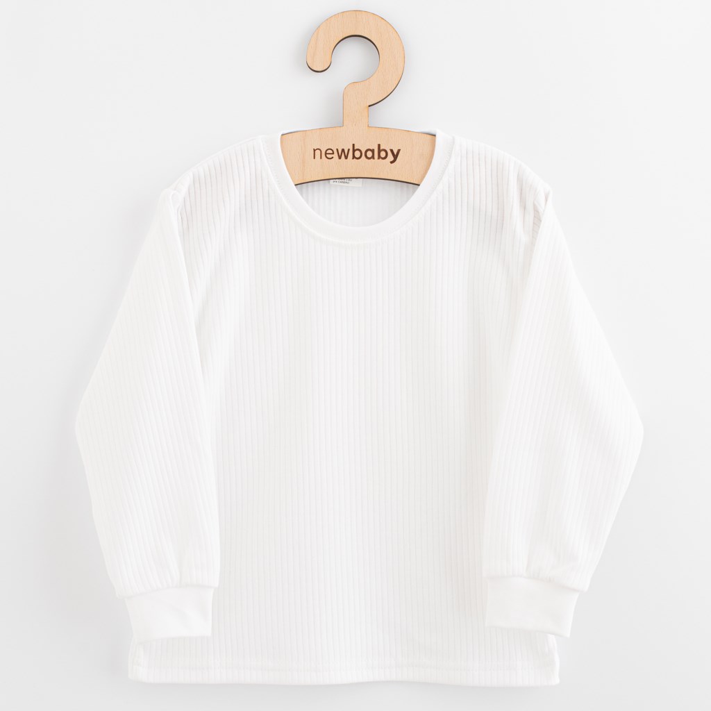 E-shop Detske bavlnené tričko s dlhým rukávom New Baby Kindergarten biele, 122 (6-7 rokov) - 56860