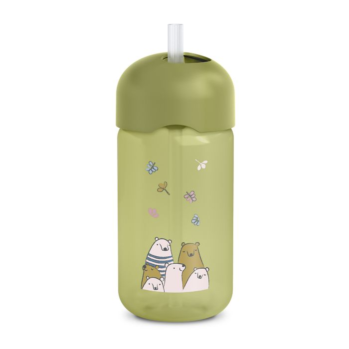 E-shop SUAVINEX | Fľaštička so slamkou BEAR + ZELENÁ
