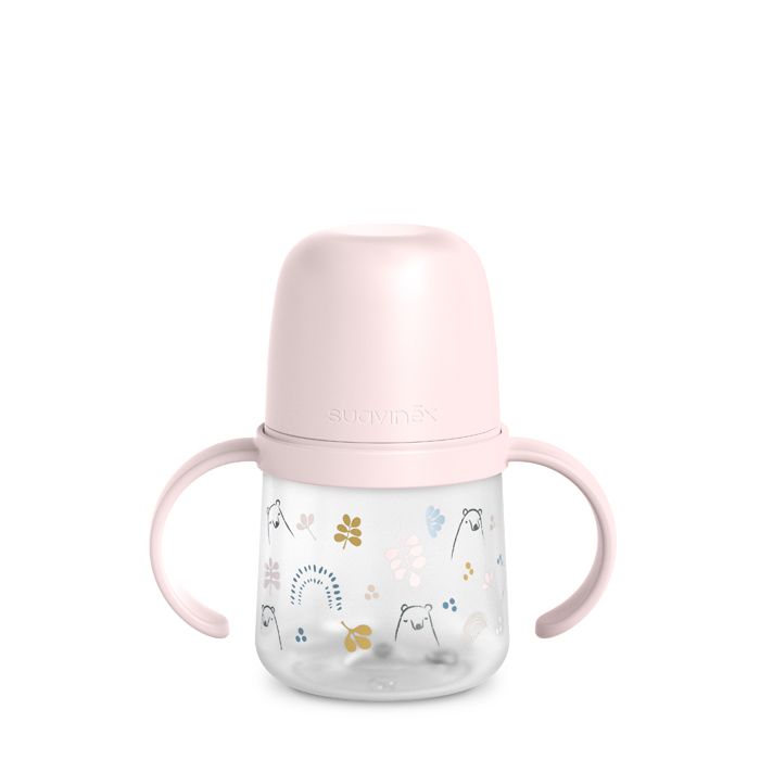 E-shop SUAVINEX | PRVÁ fľaša s uškami BEAR 150 ml - RUŽOVÁ
