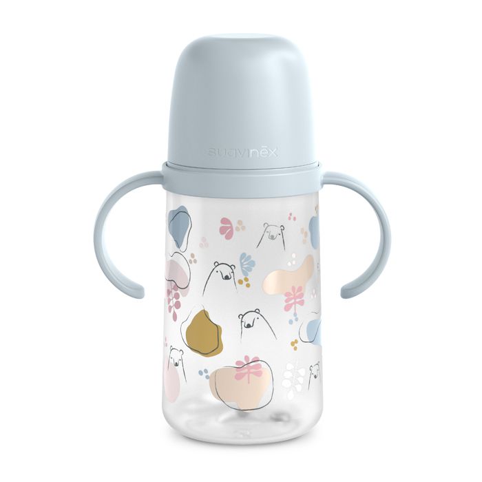 E-shop SUAVINEX | DRUHÁ fľaša s ouškami BEAR 270 ml - MODRÁ