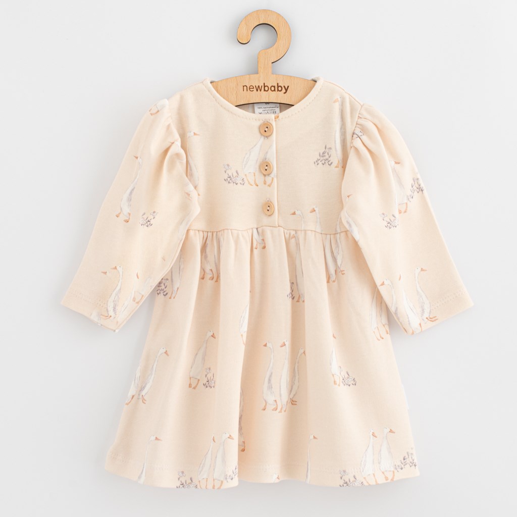 E-shop Dojčenské bavlnené šaty New Baby Husičky, 68 (4-6m) - 56364