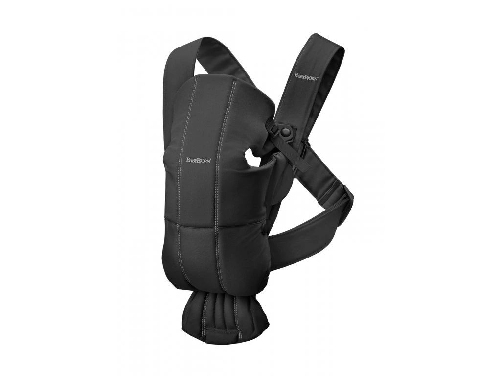 E-shop Baby Bjorn BabyBjörn nosítko MINI, Black Woven