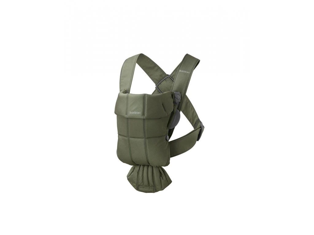 E-shop Baby Bjorn BabyBjörn nosítko MINI, Dark green Woven