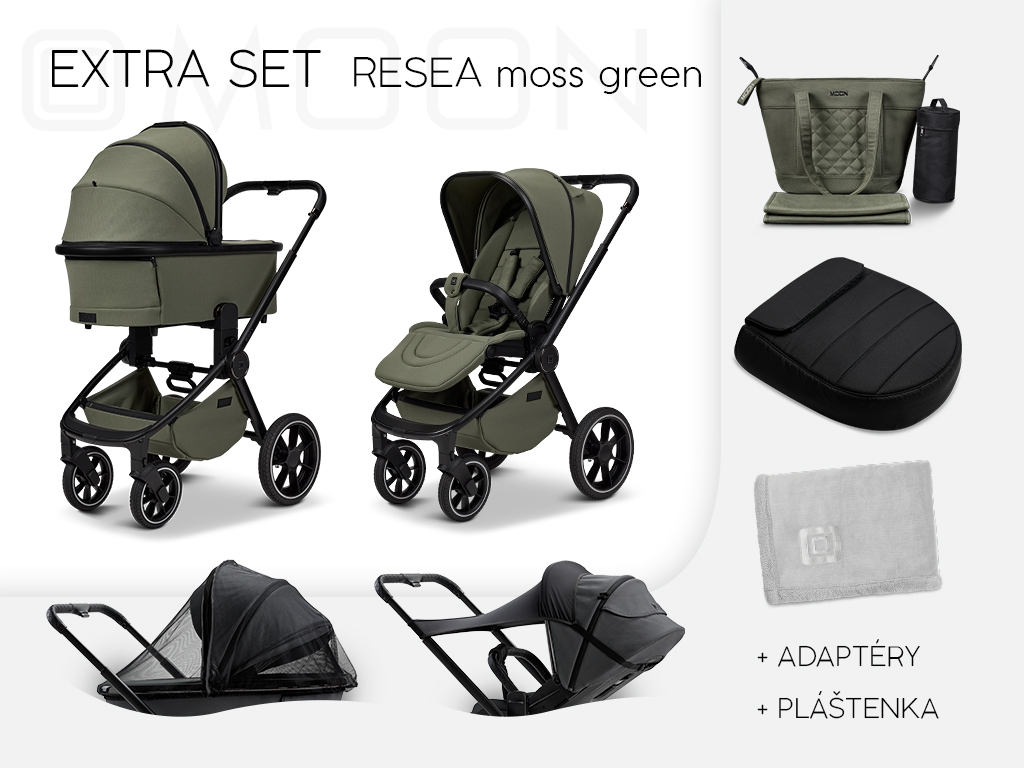 Moon EXTRA set Resea+ 2025, MOSS GREEN + Bohatá VÝBAVA
