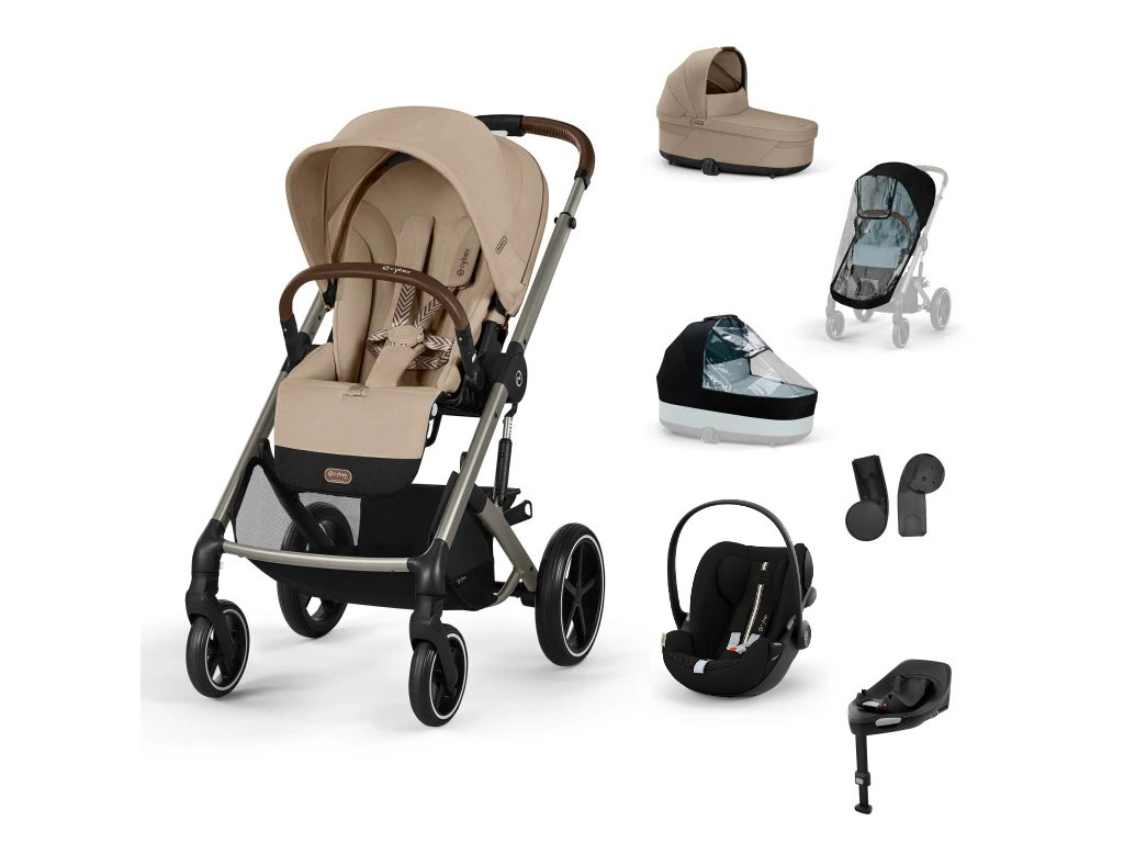 E-shop Cybex Balios S LUX, bundle set XL 2025, almond beige