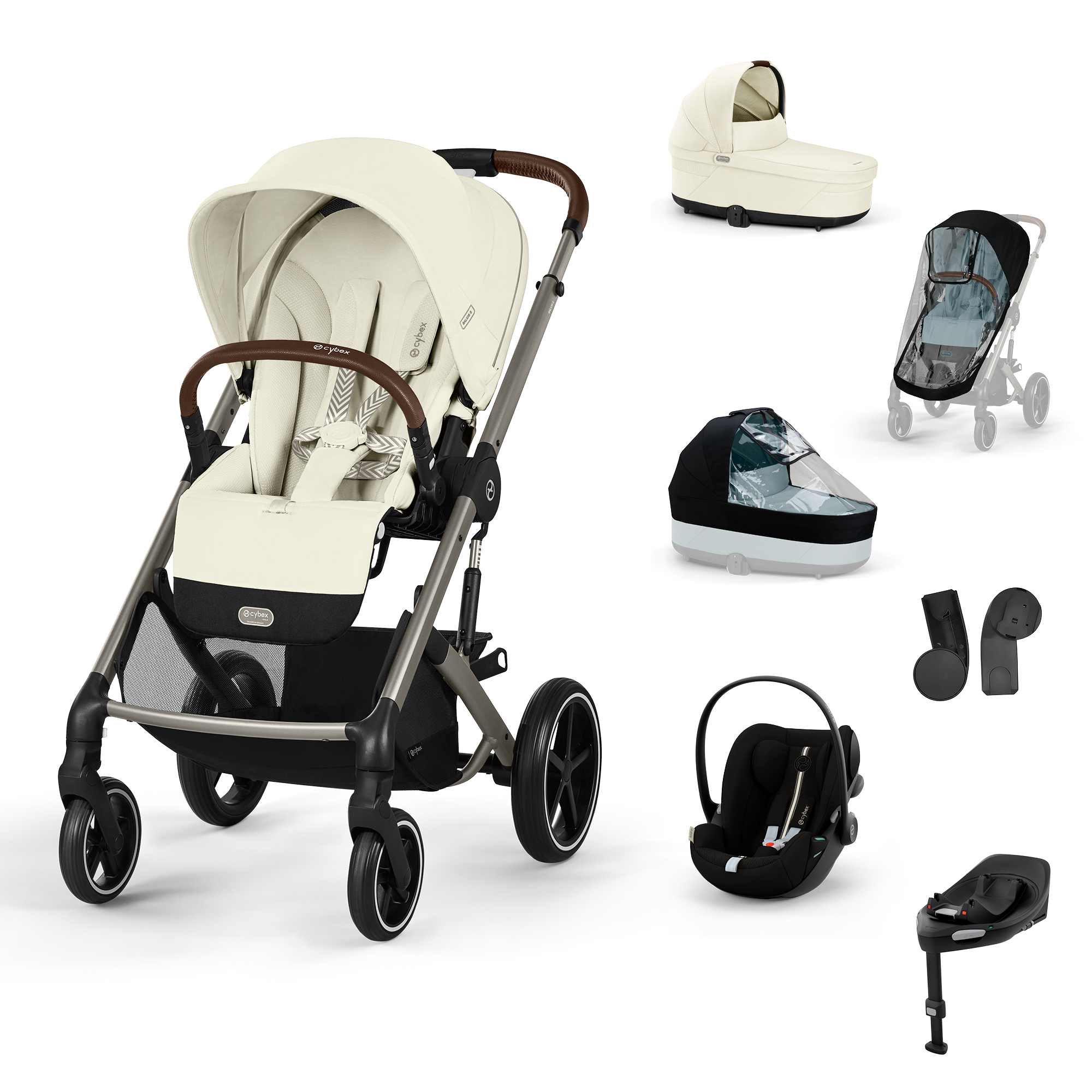 E-shop Cybex Balios S LUX, bundle set XL 2025, seashell beige