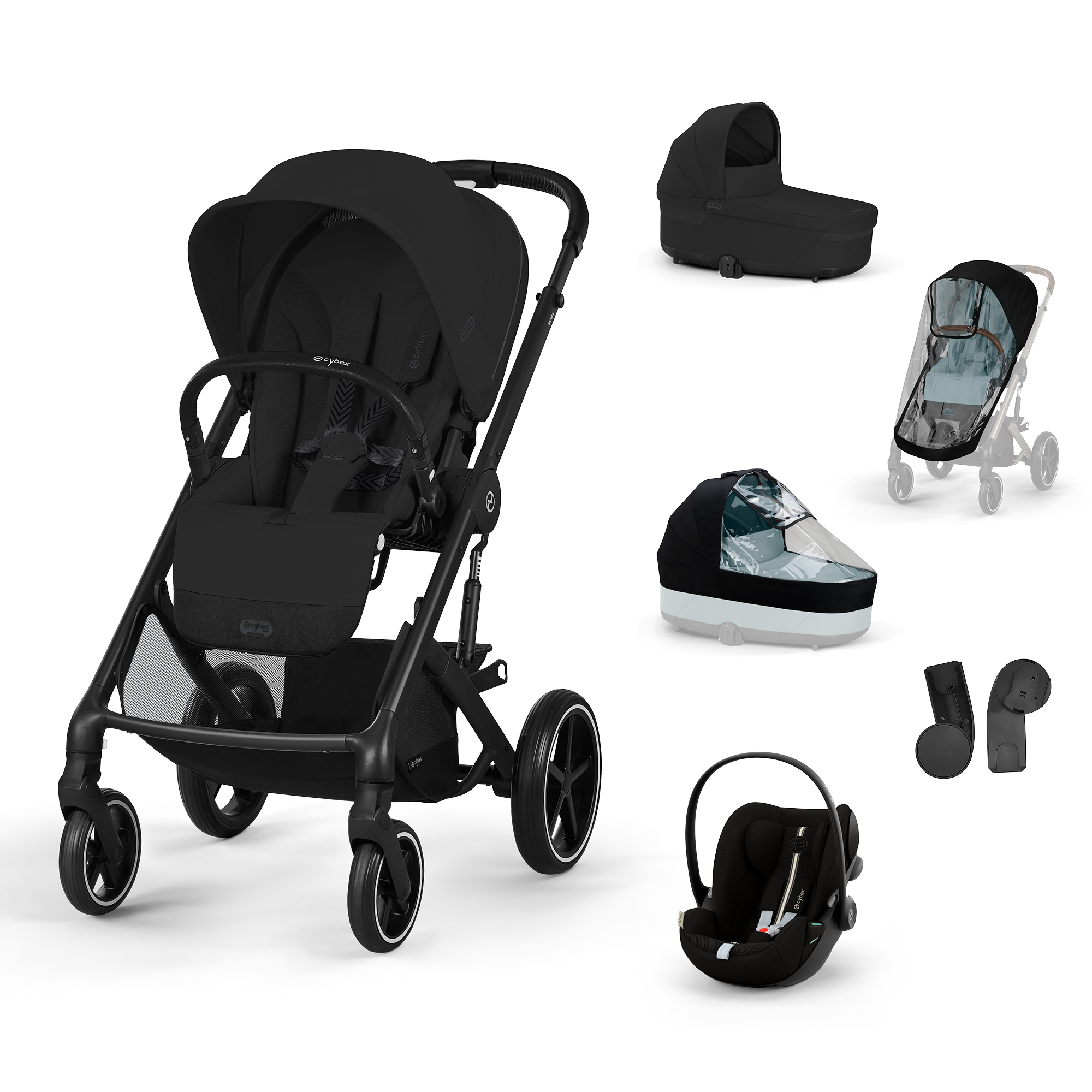 Cybex Balios S LUX, bundle set L 2025, black