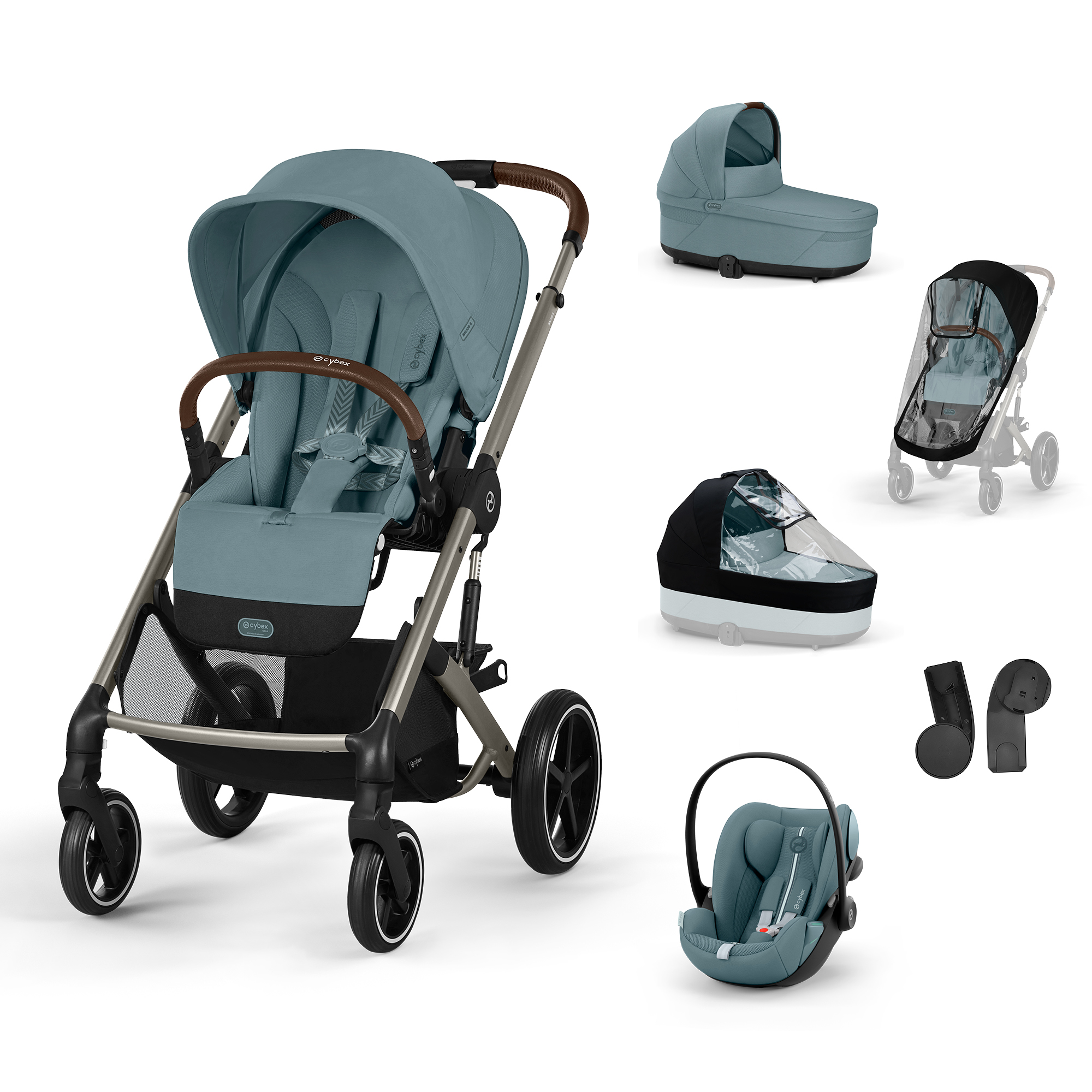 Cybex Balios S LUX, bundle set L 2025, stormy blue