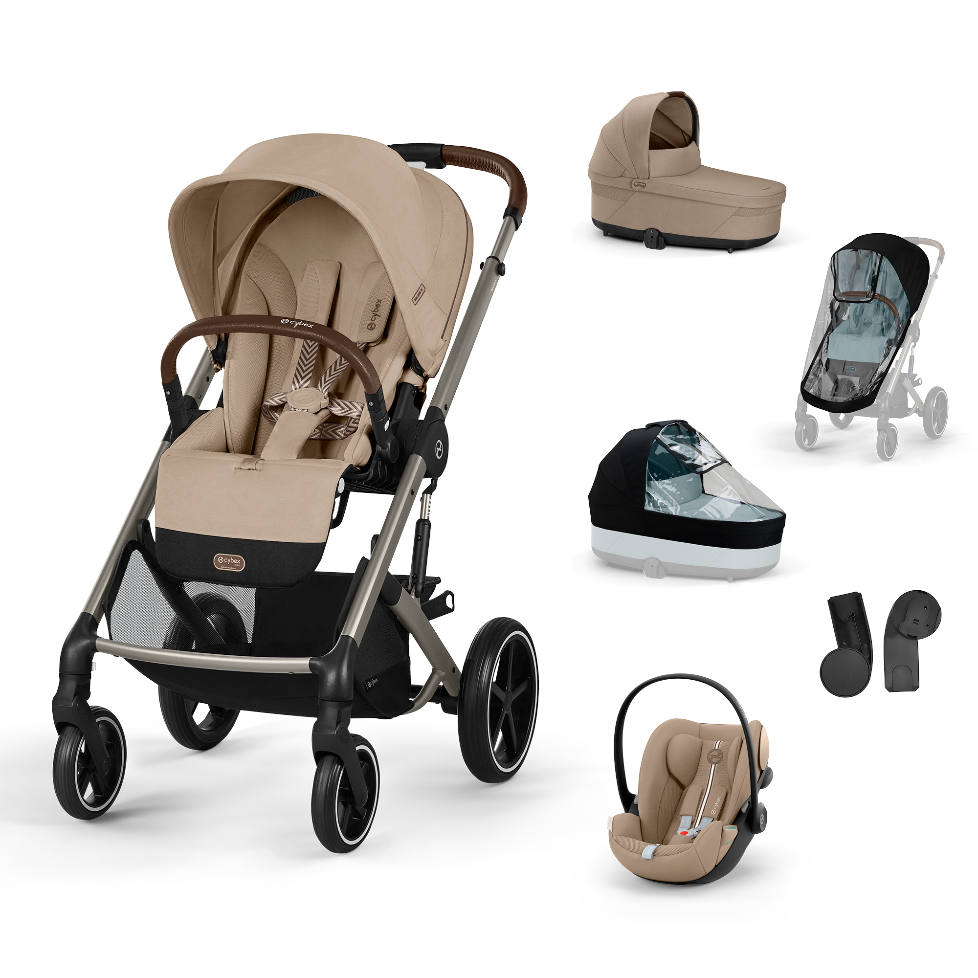 Cybex Balios S LUX, bundle set L 2025, almond beige
