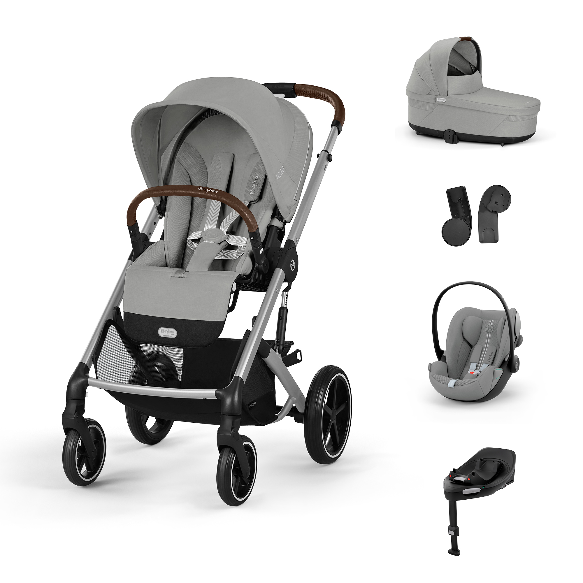 E-shop Cybex Balios S LUX, bundle set M 2025, grey