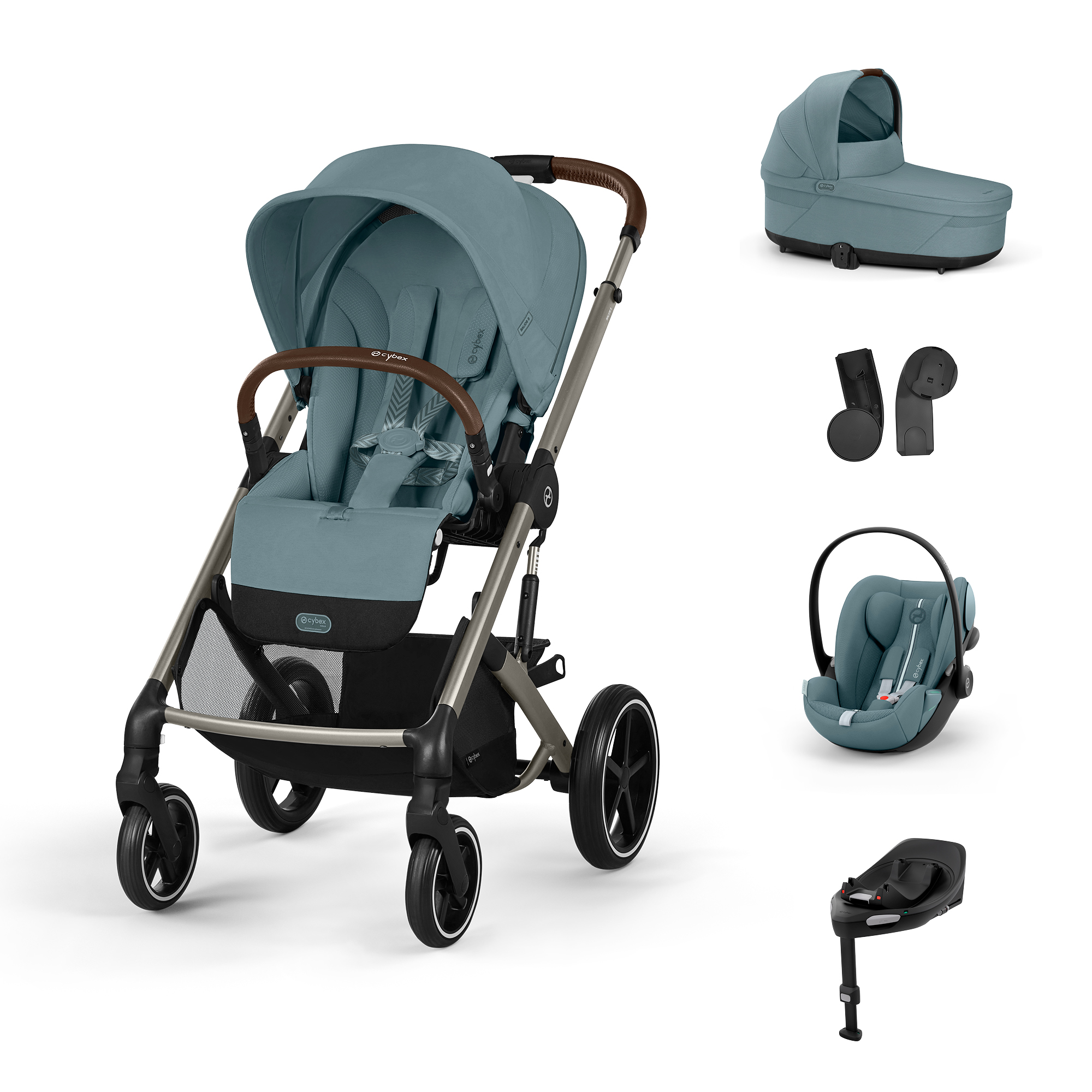 E-shop Cybex Balios S LUX, bundle set M 2025, stormy blue