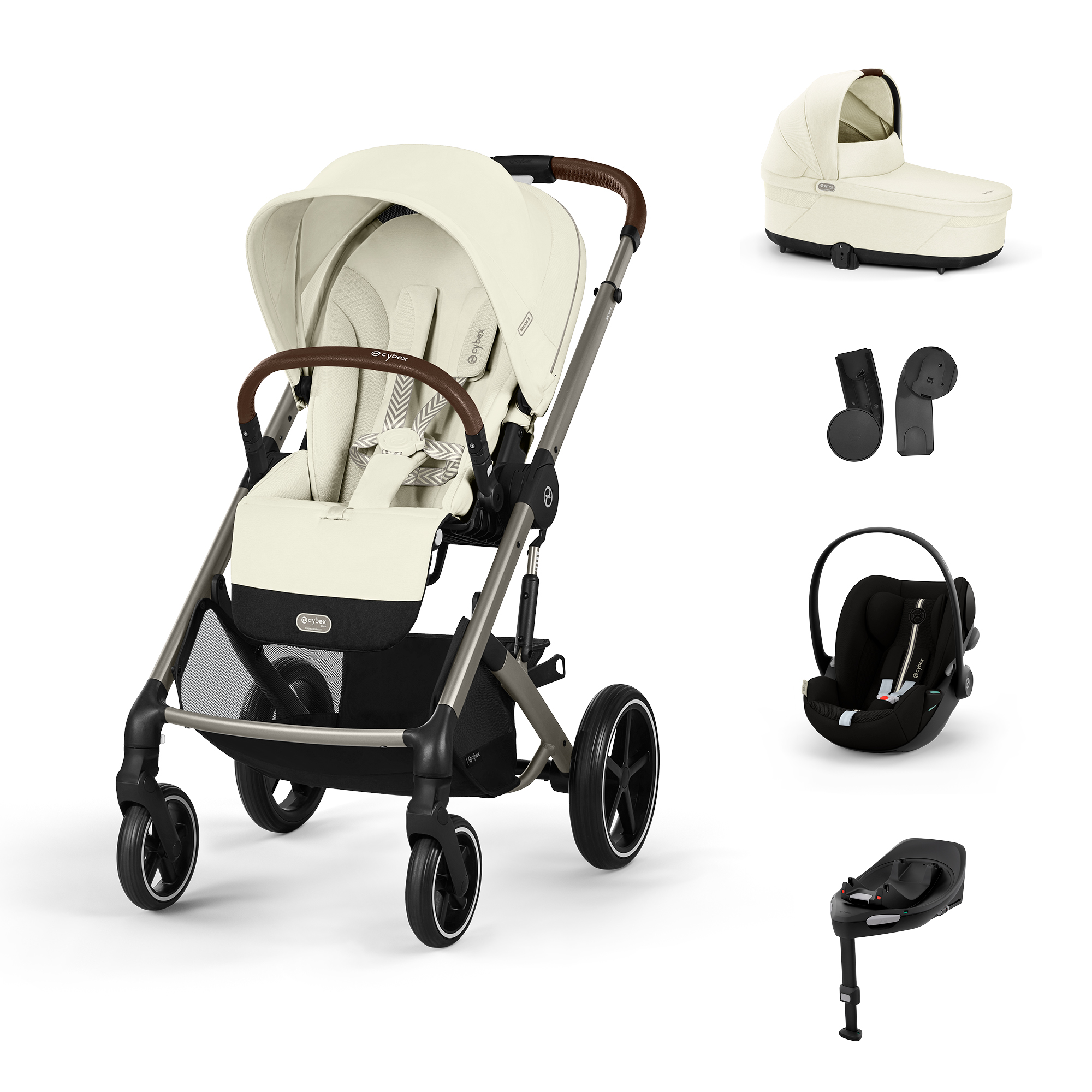 Cybex Balios S LUX, bundle set M 2025, seashell beige