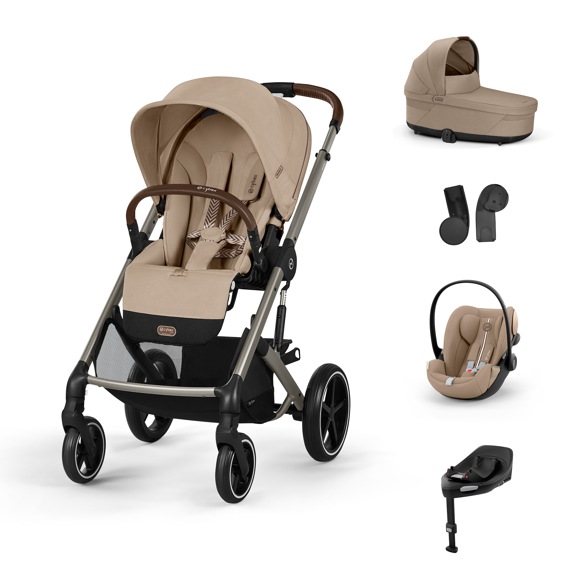 Cybex Balios S LUX, bundle set M 2025, almond beige