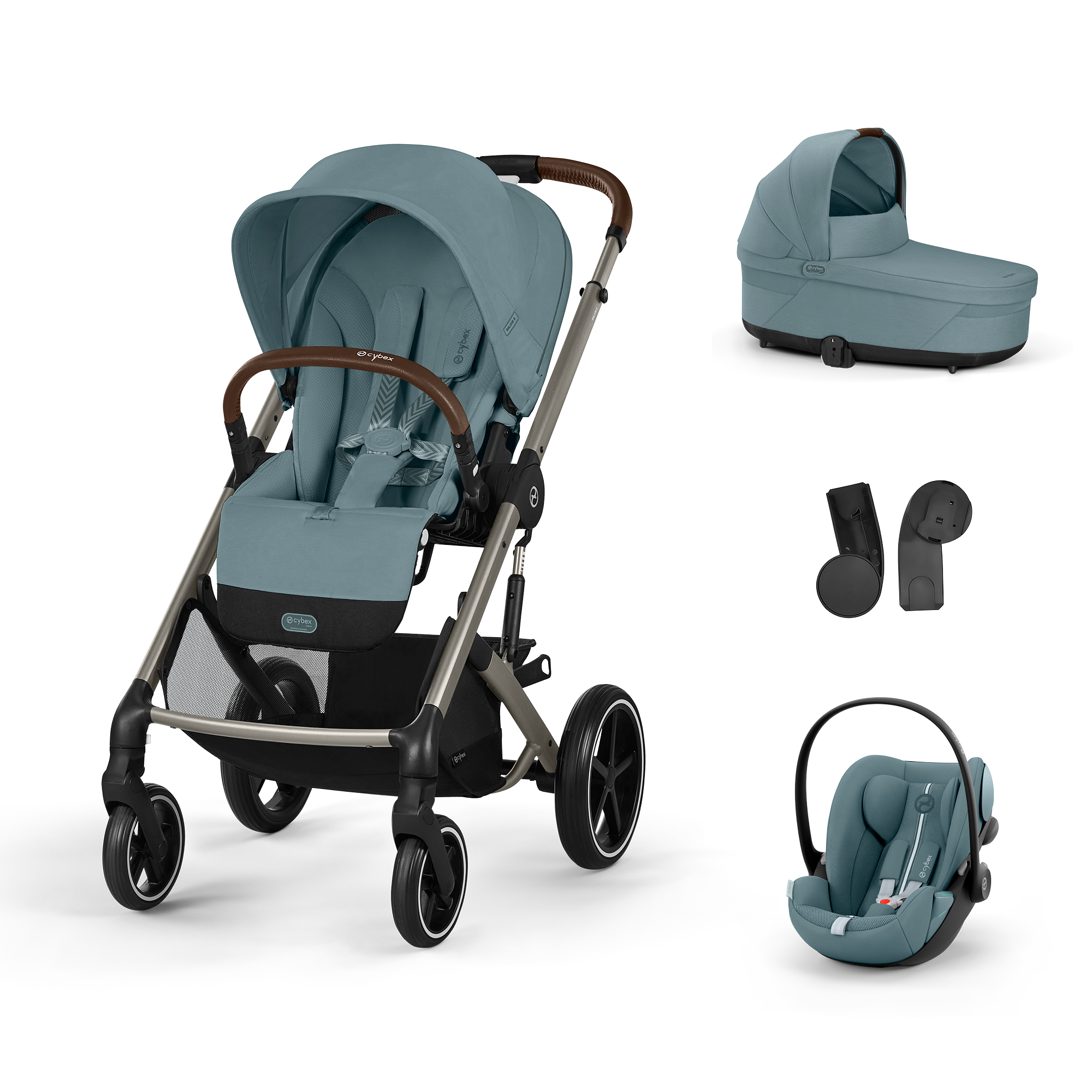E-shop Cybex Balios S LUX, bundle set S 2025, stormy blue
