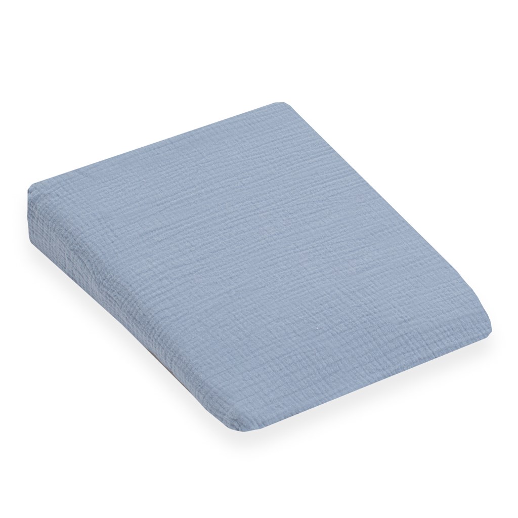E-shop Mušelínový poťah na detský vankúš - klin New Baby STANDARD 30x37cm blue - 56750