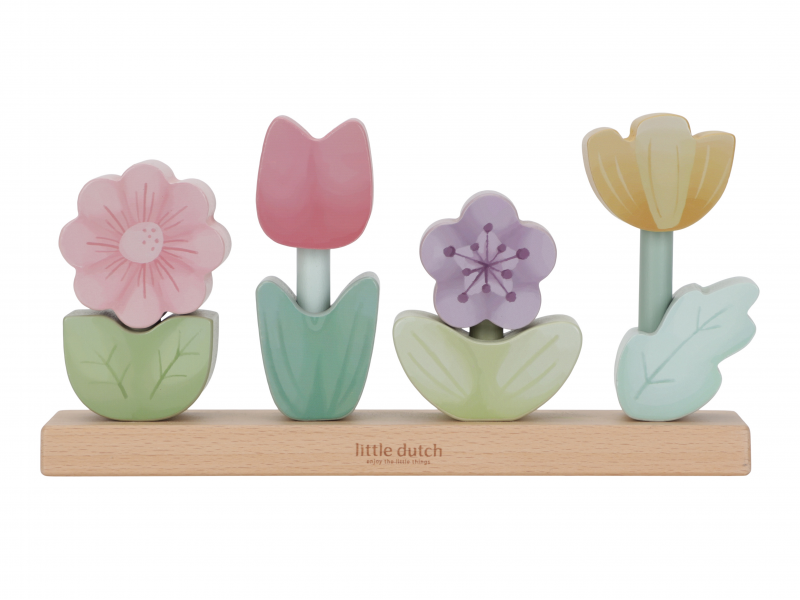 E-shop Little Dutch Kvety drevené skladacie Fairy Garden