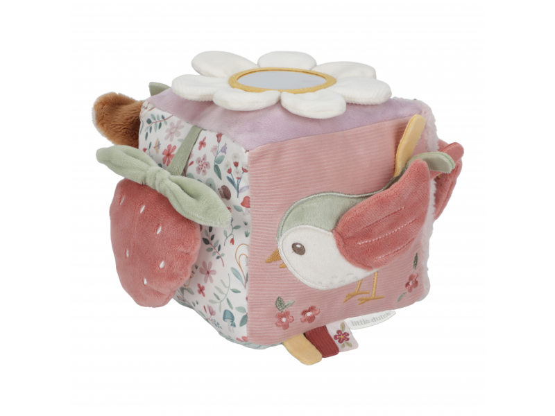 E-shop Little Dutch Kocka textilná s aktivitami Fairy Garden