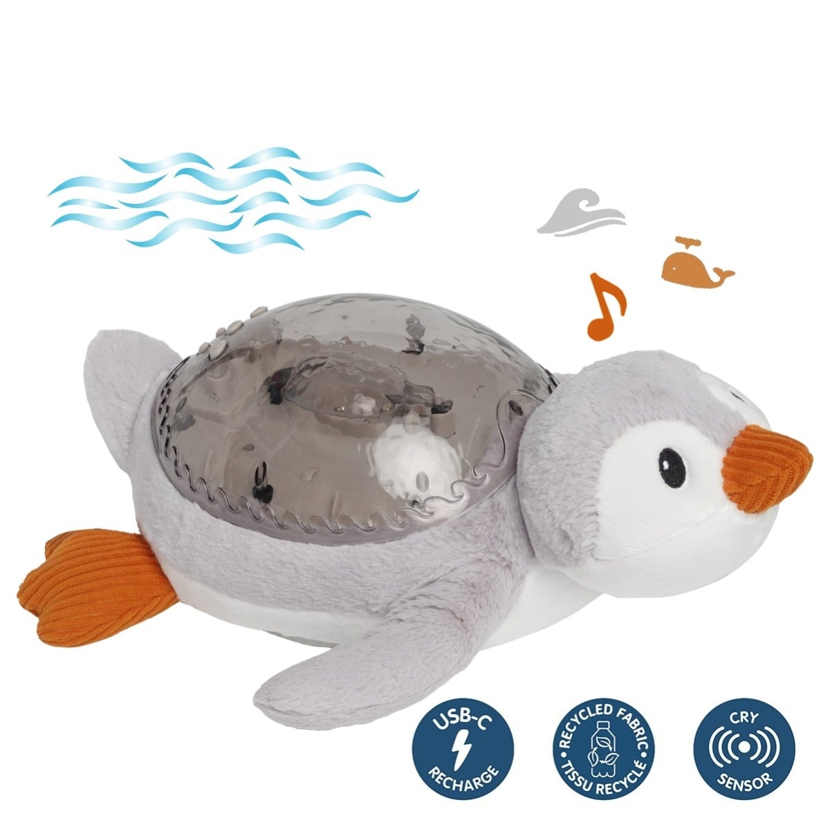 E-shop Cloud b Cloud b® Tranquil Penguin ECO™ - Nočné svetielko s melódiou, tučniak