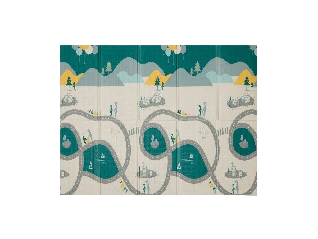 E-shop Lalalu kempingová podložka na hranie skladacia 200x150 Arctic Friends 0m+