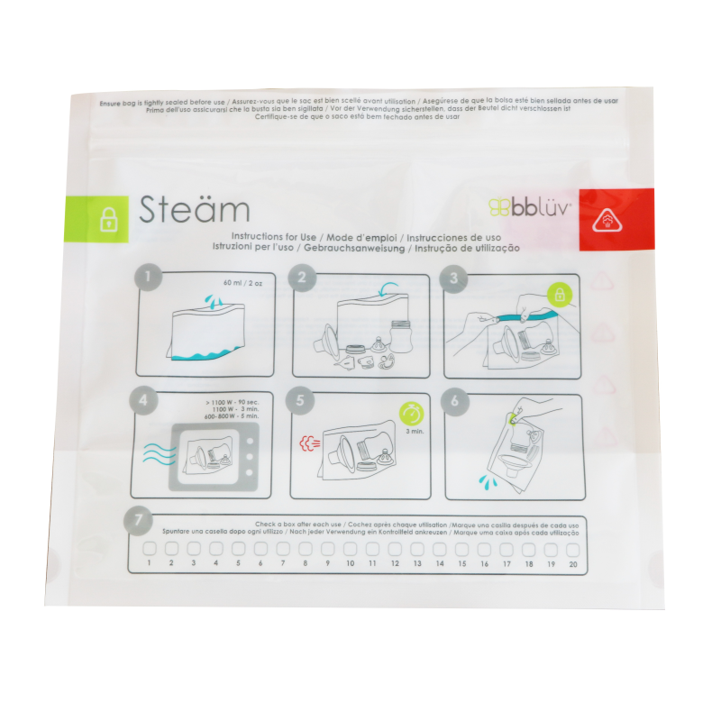 E-shop BBLÜV Súprava sterilizačných sáčkov Steäm