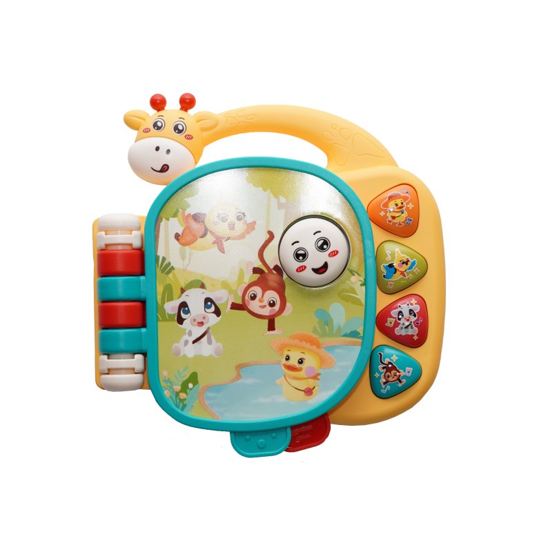 E-shop Bo Jungle Hudobná knižka Giraffe 12m+