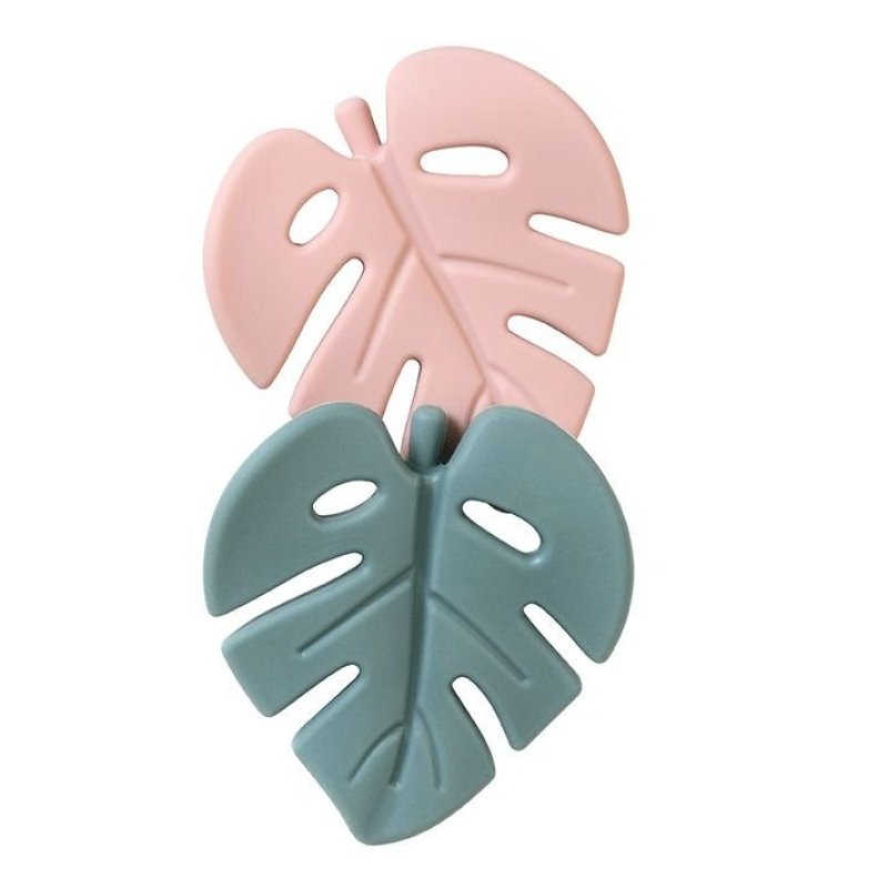 E-shop Saro Baby Silikónová hryzátka Jungle Mint/Blossom