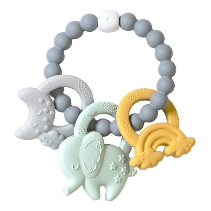 E-shop Saro Baby Silikónové hryzátko Ele-Fun Blue