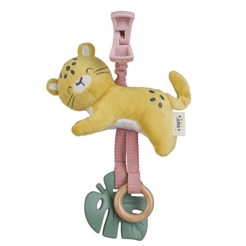E-shop Saro Baby Závesná hračka s klipom Jungle Party Cheetah